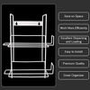 Picture of Double Glove Dispenser Wall Mount - 2 Wire Rack Tissue Napkin Gloves Box Holder, Durable Metal Paper Towels Organizer for Commercial Food Service, Lab, Office, Home, Toilet Bathroom, Garage