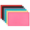 Picture of Hubulk Dog Cat Food Feeding Mat L (19"x12") XL (24"x16") or XXL (32X24) 0.5" & 1" inch Raised Edge Silicone Non Slip Waterproof Pet Food Mat Dog Bowl Placemat Large (XL, Pink)