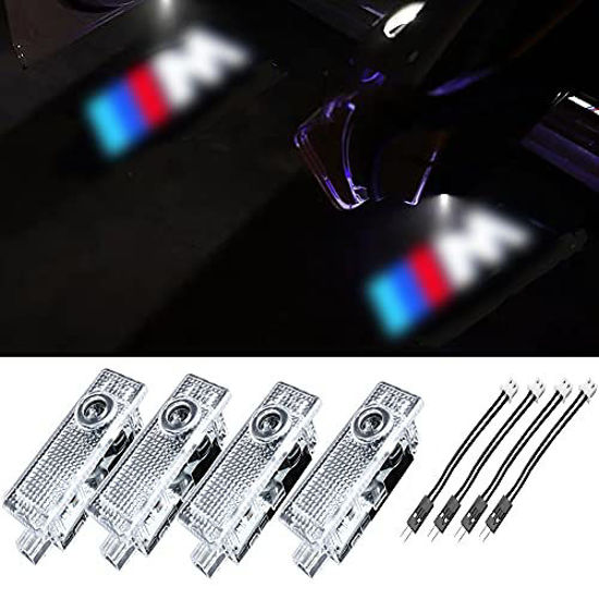Car Door Logo Light Projector Ghost Shadow Light Welcome Lights Compatible with Accessories X1/X3/X4/X6/1/3/4/5/6/7/Z/GT Series 4Pack 