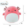 Picture of 1Pcs Axolotl Stuffed Animal Plush Toy, 8 Inch Soft Plush Pillow Toy, Great Gift for Boy Girl's Birthdays, Halloween, ChristmasPink