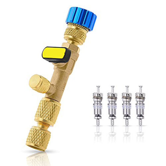 1/4 5/16 Brass Valve Core Remover Dual Size R22 R410 Port Installer Tool