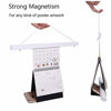 Picture of Artmag Magneitc Poster Hanger Frame, 21x29 21x18 21x15 Light Wood Wooden Magnet Canvas Artwork Print Dowel Poster Hangers Frames Hanging Kit (White, 21")
