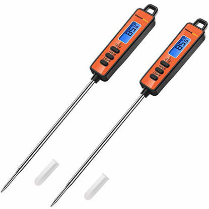 Picture of ThermoPro TP01A Instant Read Meat Thermometer with Long Probe Digital Food Cooking Thermometer for Grilling BBQ Smoker Grill Kitchen Oil Candy Thermometer