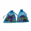 Picture of 100Pcs Organza Bags 8x12 inches Lake Blue Organza Gift Bags Small Mesh Bags Drawstring Gift Bags Christmas Drawstring Organza Gift Bags (8x12" inches Lake Blue)