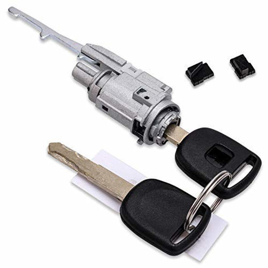 GetUSCart- Ignition Switch Lock Cylinder w/ 2 Keys Compatible with Honda  Accord Civic Crosstour CR-V CR-Z Element Fit Insight Odyssey S2000 Acura  MDX RDX TL TSX ZDX 06351-TE0-A11