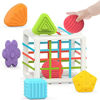 Picture of Toys for 1-2 Year Old Boy Girl,Baby Sorter Toy Colorful Cube and 6 Pcs Multi Sensory Shape,Learning Toys for Girls Boys Gifts Age 1-3,Montessori Toys for 1 Year Old,Baby Toys 6-12-18 Months