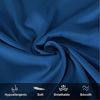 Picture of Mulberry Silk Pillowcase for Hair and Skin,Cooling Silk Pillow case with Hidden Zipper,Allergen Proof Dual Sides Soft Breathable Smooth Both Sided Silk Pillow Cover. (Gem Blue,20"x 26")