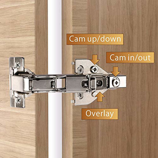 GetUSCart Furniware 1 Pair 165 Degree Lazy Susan Hinges,Full Overlay