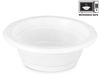 Picture of [400 Count] Basix Disposable 5 Oz White Plastic Dessert Bowls, Microwavable, Great For School, Take Out, Events, Home, Office, Wedding, Parties, Or Everyday Use, 4 Packs
