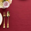 Picture of maxmill Jacquard Table Cloth Swirl Design Waterproof Antiwrinkle Heavy Weight Soft Tablecloths for Circular Table Cover and Kitchen Dinning Tabletop Square 60 x 60 Inch Red