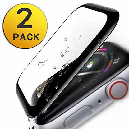 Picture of [2 - Pack] Apple Watch Screen Protector 42mm, Series 3 Screen Protector, Full Coverage Scratch-Proof Resistant Waterproof Screen Film Compatible Apple iWatch 42mm Series 3/2/1
