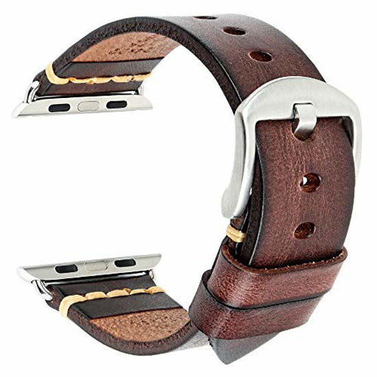 Leather Apple Watch 4 Band 44mm Women