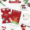 Picture of 24 Pieces Christmas Mini Spiral Notepads, Christmas Theme Small Mini Memo Pad Snowman Merry Christmas Pattern Notebooks for Kids Gift, Xmas Party Favor Supplies, 8 Patterns