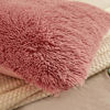 Picture of LIFEREVO 2 Pack Shaggy Plush Faux Fur Decorative Throw Pillow Cover Velvety Soft Cushion Case (Old Pink, 20"x26")