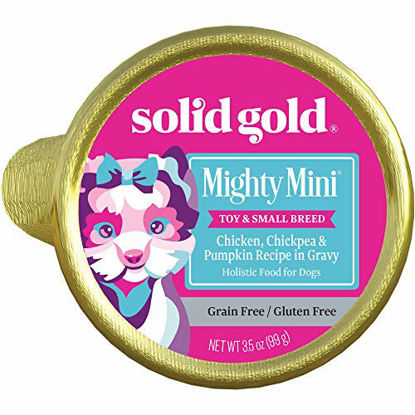 Picture of Solid Gold Small & Toy Breed Wet Food; Mighty Mini Grain Free With Real Chicken; 12Ct/3.5Oz Cup