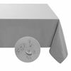 Picture of Softalker Rectangle Tablecloth Waterproof & Stain Resistant Table Cloth Wrinkle Free Fabric Washable 210GSM Polyester Table Cover for Dining/Party/Buffet/Wedding (60x102 inch, Light Grey)
