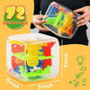 Picture of 3 otters 3D Puzzle Maze Cube, 72 Obstacles Puzzle Cube Interactive Maze Game with Education Toy for Kids Adults