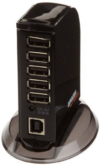 Picture of Amazon Basics 7 Port USB 2.0 Hub Tower with 5V/4A Power Adapter