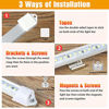 Picture of Linkstyle Interior LED Light Bar 12V 48 LEDs Interior Light Bar 6500K White LED Light Strip with DIY Switch for Car Truck Camper Van RV Cargo Boat Lorry Cabinet Enclosed Trailer Lights Fixture 4 PCS