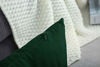 Picture of TangDepot Set of 2 Handmade Decorative Solid 100% Cotton Canvas Throw Pillow Covers/Cushion Covers, 45 Colors Available - (20"x20" 2 Pieces, Deep Green)