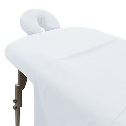 Picture of LONDON LINENS MICROFIBER 3 PC MASSAGE SET (White)