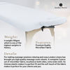 Picture of LONDON LINENS MICROFIBER 3 PC MASSAGE SET (White)