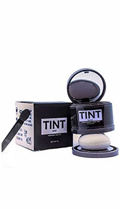 Picture of Hair Tint temporary cover grays & conceal thinning/bald areas great for beards and hair touch-ups. Water, weather, sweat resistant. EXTRA Precision Applicator included for smaller areas (Dark Brown)