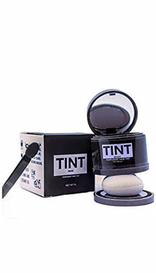 Picture of Hair Tint temporary cover grays & conceal thinning/bald areas great for beards and hair touch-ups. Water, weather, sweat resistant. EXTRA Precision Applicator included for smaller areas (Dark Brown)