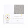 Picture of Burt's Bees Baby - Bassinet Sheet, Fitted Unisex Boy Girl 100% Organic Jersey Cotton Bassinet Sheet for Standard Bassinet Mattress (Heather Grey/White, 2-Pack)