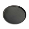 Picture of New Star Foodservice 25330 Restaurant Grade Non-Slip Tray, Plastic, Rubber Lined,  Round, 18" Inch, Black