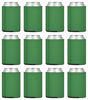 Picture of TahoeBay 25 Neoprene Can Sleeves for Standard 12 Ounce Cans Blank Beer Coolers (Kelly Green, 25)
