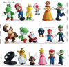 Picture of 18 Pcs/Set Super Mario Bros Super Mary Princess, Turtle, Mushroom, Orangutan, Super Mary Action Figures, 2"