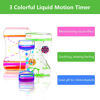 Picture of Coitak Liquid Motion Bubbler Timer for Sensory Play, Fidget Toy, Desk Top, 3 Pack, Assorted Colors (Style-1)