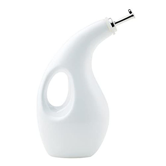 Picture of Rachael Ray Ceramic EVOO Oil and Vinegar Dispensing Bottle with Spout, 24 Ounce, White