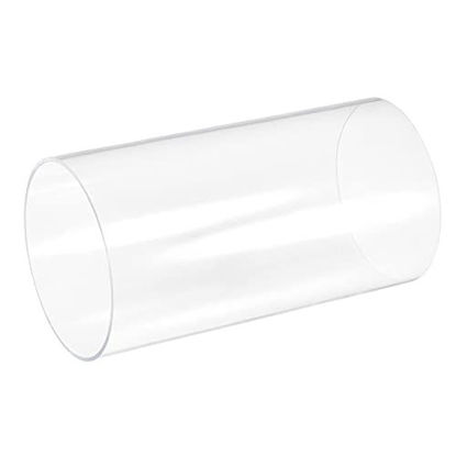 Picture of MECCANIXITY Acrylic Pipe Rigid Round Tube Clear 105mm ID 110mm OD 200mm for Lamps and Lanterns,Water Cooling System