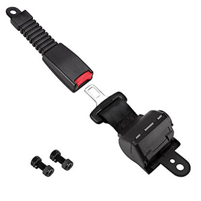 Picture of LEAPGOMAX Golf Cart Seat Belts Retractable 47.64" Universal Seat Belts for Golf Cart EZGO TXT RXV, Yamaha, Club Car, Go Kart, UTV, ATV(2 Sets) (1 PCS Seat Belt)