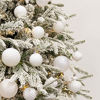 Picture of KI Store 20ct Christmas Ball Ornaments Shatterproof Christmas Decorations Large Tree Balls for Holiday Wedding Party Decoration, Tree Ornaments Hooks Included 3.15 (80mm White)