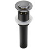 Picture of Pop Up Drain Stopper with Overflow, Bathroom Lavatory Vanity Vessel Sink Drain, Black