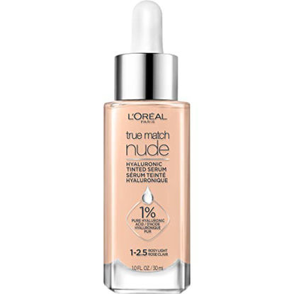 Picture of L'Oreal Paris True Match 1st Tinted serum with 1% Hyaluronic acid, Instantly Skin Looks Brighter, Even and Feels Hydrated, Makeup Skincare Hybrid, 1-2.5 Rosy Light