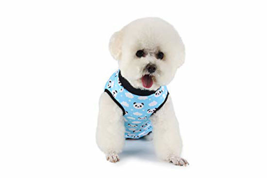 Etdane Cat Surgical Recovery Suit Small Dog Puppy Onesies After Surgery Abdominal Wounds Protector Post-Operative Shirt Pet E-Collar Alternative Vest for Home Outdoor 