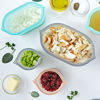 Picture of Zip Top Reusable 100% Platinum Silicone Container, Made in the USA - Large Dish - Gray