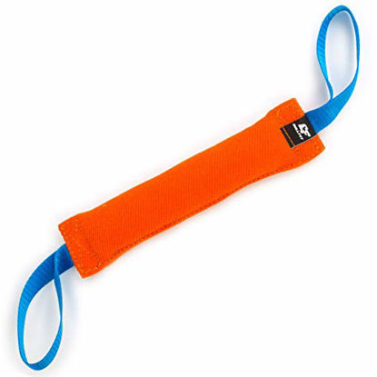 Picture of K9 Dog Bite Tug Toy with 2 Strong Handles - Made of Durable & Tear-Resistant French Linen - Perfect for Tug of War, Fetch & Puppy Training - Ideal for Medium to Large Dogs - Firmly Stitched Pull Toy
