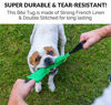 Picture of K9 Dog Bite Tug Toy with 2 Strong Handles - Made of Durable & Tear-Resistant French Linen - Perfect for Tug of War, Fetch & Puppy Training - Ideal for Medium to Large Dogs - Firmly Stitched Pull Toy