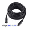 Picture of 50ft / 15.24m DMX Cable, HiLite 3 Pin DMX Cables DMX Wires, DMX512 XLR Male to Female Stage Light Signal Cable with metal connectors, Connection for Stage & DJ Lighting fixtures