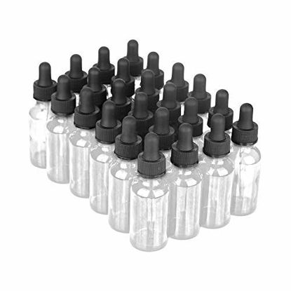 Picture of 7 Colors Available - The Bottle Depot Bulk 24 Pack 2 oz Clear Glass Bottles With Dropper; Wholesale Quantity for Essential Oils, Serums with Pretty Finish to Protect and Preserve Quality
