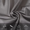 Picture of Mulberry Silk Pillowcase for Hair and Skin,Cooling Silk Pillow Case with Hidden Zipper,Allergen Proof Dual Sides Soft Breathable Smooth Both Sided Silk Pillow Cover.(20"x 36",1 Pcs,Dark Gray)