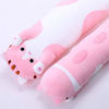 Picture of shangman Lovely Plush Cat Doll Cute Cartoon Soft Stuffed Kitten Pillow Long Throw Sleeping Pillow Doll Toy Gift for Kids Girlfriend Multiple Size (Pink,70cm/27.5in)