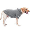 Picture of Koneseve Dog Hoodie Fleece Puppy Clothes Warm Sweater with Hat Cat Hooded Shirt Pet Basic Hoodies Sweatshirt for Small Medium Large Dogs with Pocket Doggie Soft Winter Pullover Coat (Grey 4XL)