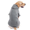Picture of Koneseve Dog Hoodie Fleece Puppy Clothes Warm Sweater with Hat Cat Hooded Shirt Pet Basic Hoodies Sweatshirt for Small Medium Large Dogs with Pocket Doggie Soft Winter Pullover Coat (Grey 4XL)