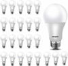 Picture of 24 Pack LED Light Bulbs 60 Watt Equivalent, A19 Warm White 3000K, E26 Base, Non-Dimmable, 750lm, UL Listed